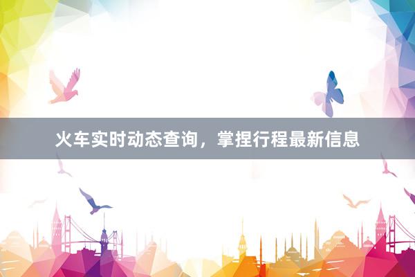 火车实时动态查询，掌捏行程最新信息