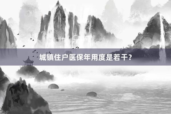 城镇住户医保年用度是若干？